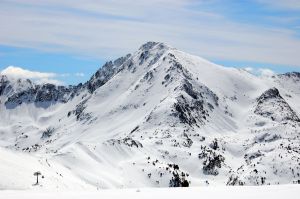 Snow-capped Andorran peaks